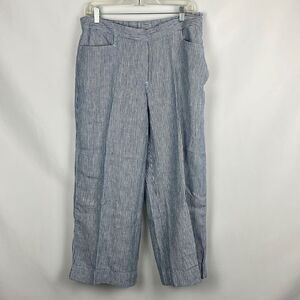 J Jill Gray Wide Leg Crop Slacks